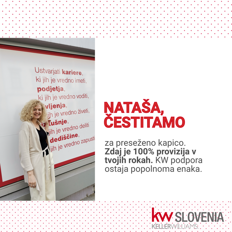 #1 - Nataša Marinšek ima zdaj 100% provizijo od posla  - dobrodošla v klubu kaperjev