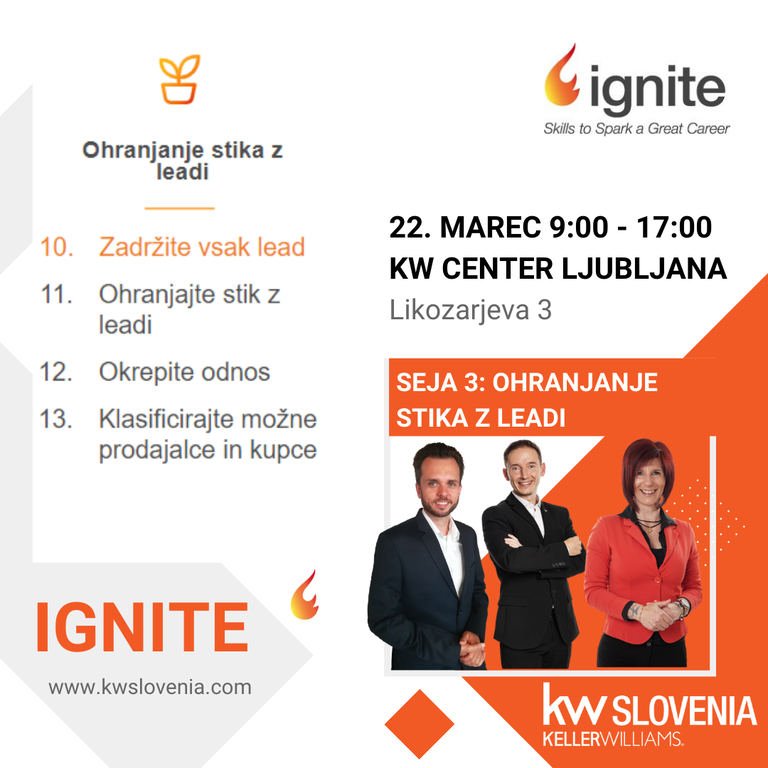 #3 - IGNITE izobraževanje za nepremičninske posrednike z licenco #3 - IGNITE izobraževanje za nepremičninske posrednike z licenco