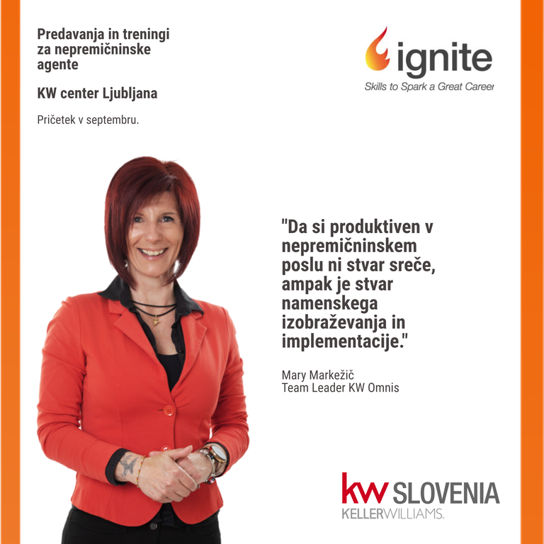#1 - Prihaja IGNITE: Predavanja in treningi za nepremičninske posrednike in time