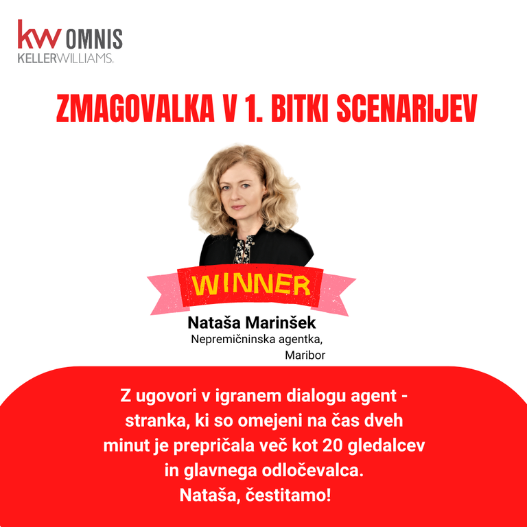 #1 - Nataša Marinšek najbolj prepričljiva na prvi bitki v scenarijih