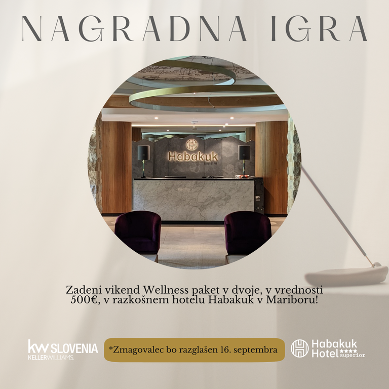 #1 - NAGRADNA IGRA: Čudovit vikend v dvoje v hotelu Habakuk v Mariboru! #1 - NAGRADNA IGRA: Čudovit vikend v dvoje v hotelu Habakuk v Mariboru!