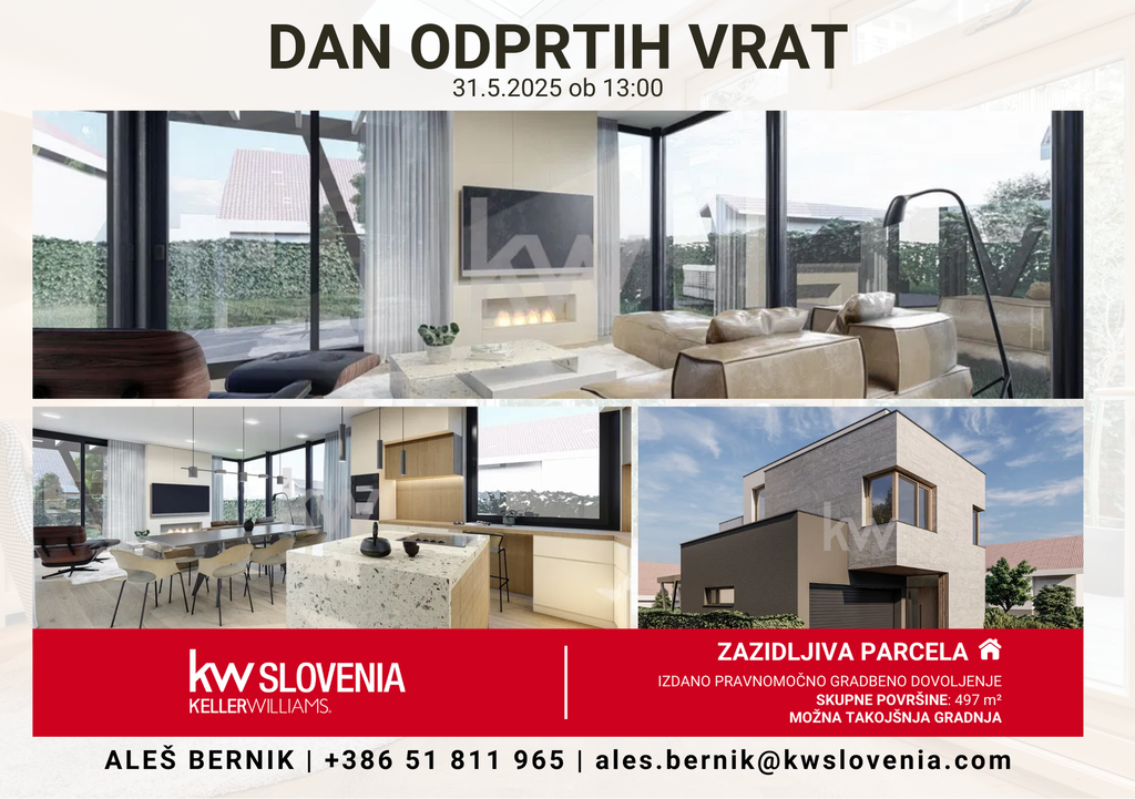 #1 - DAN ODPRTIH VRAT: Zazidljiva parcela - Moste-Polje, Novo Polje #1 - DAN ODPRTIH VRAT: Zazidljiva parcela - Moste-Polje, Novo Polje