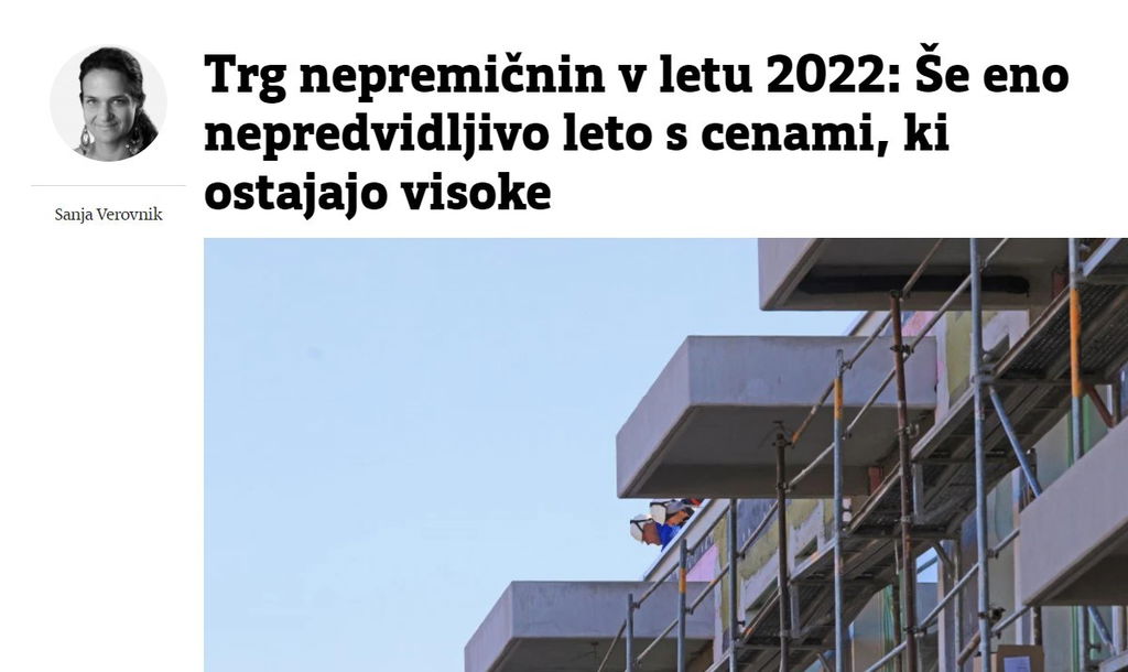 #1 - VEČER: Trg nepremičnin v 2022 #1 - VEČER: Trg nepremičnin v 2022