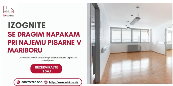 #1 - Izognite se dragim napakam pri najemu pisarne v Mariboru: izberite pametnejše delovne prostore
