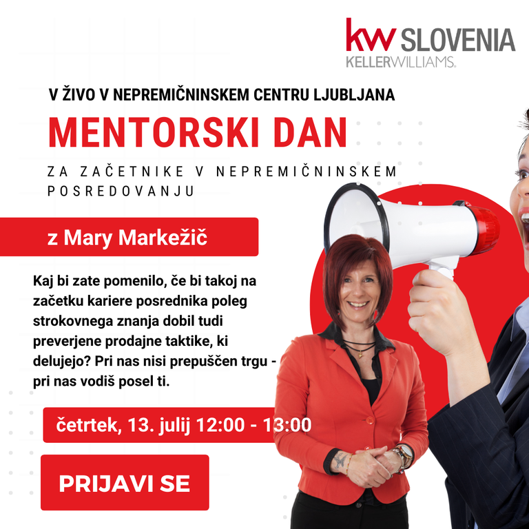 #1 - Mentorica se želi srečati z vami - mentorski dan 13. julija v Ljubljani