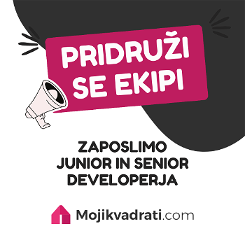 Zaposlimo Junior in Senior developerja