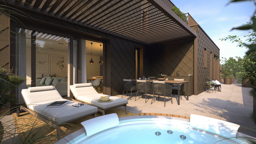 #7 - Pod hribom: Atrium Apartments with the Feel of a House #7 - Pod hribom: Atrium Apartments with the Feel of a House