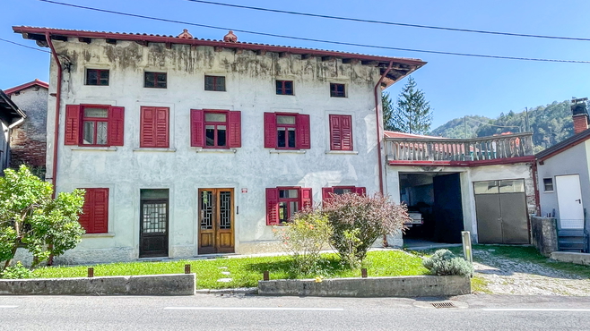 Large traditional stone house in Tolmin area