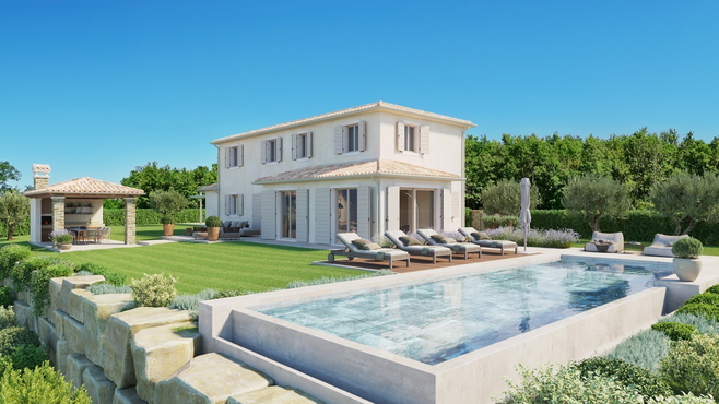 Grožnjan, Istria - Beautiful villa with open sea view