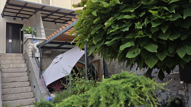 Punat, Croatia - Stone house with a Mediterranean garden